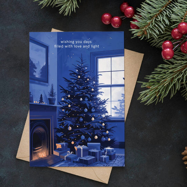 Kerstkaart "Home For The Holidays"